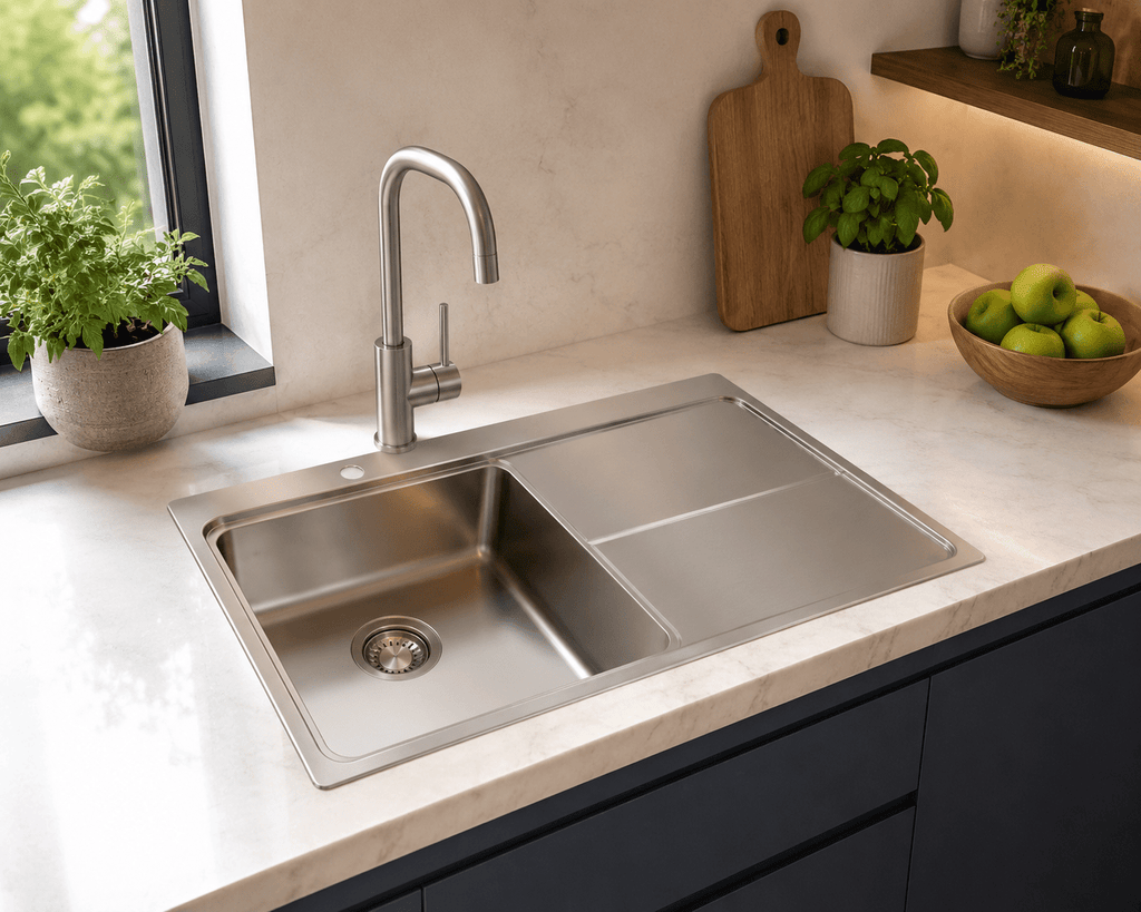 Single Bowl Kitchen Sinks UK: Sizes & Buying Guide