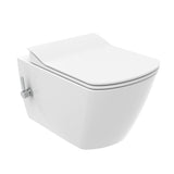 Elegance Integrated Rimless Hot and Cold Wall Hung Combined Bidet Toilet With Soft Close Seat