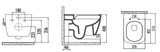 Elegance Integrated Rimless Hot and Cold Wall Hung Combined Bidet Toilet With Soft Close Seat - www.ultrabathroom.com