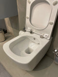 Elegance Rimless Wall Hung Combined Bidet Toilet With Soft Close Seat - www.ultrabathroom.com