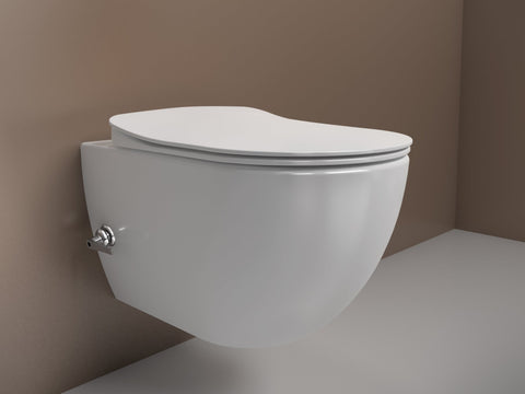 Franco Integrated Wall Hung Combined Bidet Toilet With Soft Close Seat - www.ultrabathroom.com