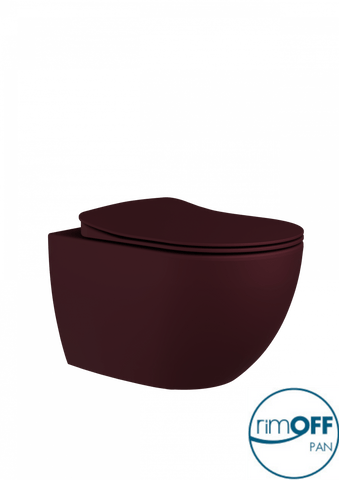Franco Rimless Berry Wall Hung Combined Bidet Toilet With Soft Close Seat - www.ultrabathroom.com
