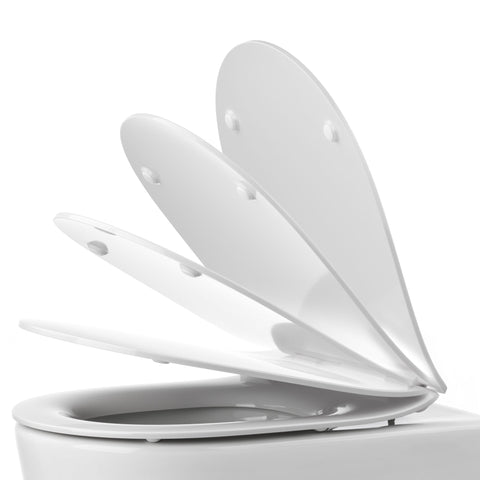 PREMIUM SLIMLINE D SHAPE SOFT CLOSE TOILET SEAT, FRNC01 - www.ultrabathroom.com