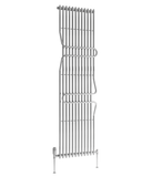 Reina Aletta Vertical Designer Steel Radiator In Chrome Finish - www.ultrabathroom.com