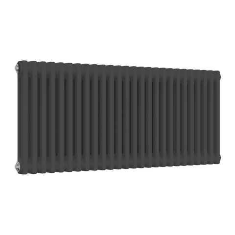 Reina Colona Horizontal 2 Column Radiator in Anthracite Finish - www.ultrabathroom.com