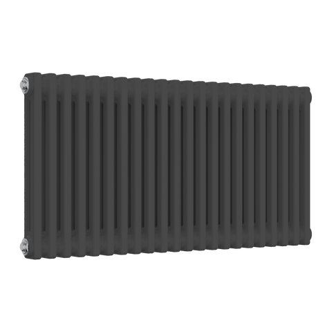 Reina Colona Horizontal 2 Column Radiator in Anthracite Finish - www.ultrabathroom.com