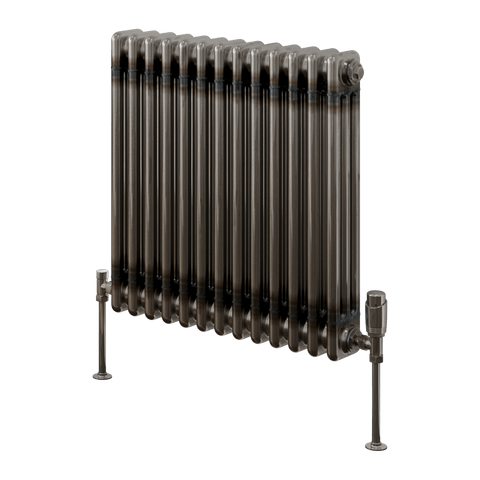 Reina Colona Horizontal 2 Column Radiator in Raw Steel Lacquer Finish - www.ultrabathroom.com