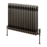 Reina Colona Horizontal 2 Column Radiator in Raw Steel Lacquer Finish - www.ultrabathroom.com
