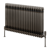Reina Colona Horizontal 2 Column Radiator in Raw Steel Lacquer Finish - www.ultrabathroom.com