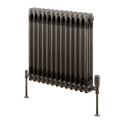 Reina Colona Horizontal 3 Column Radiator in Raw Steel Lacquer Finish - www.ultrabathroom.com