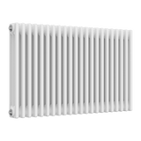 Reina Colona Horizontal 3 Column Radiator in White Finish - www.ultrabathroom.com
