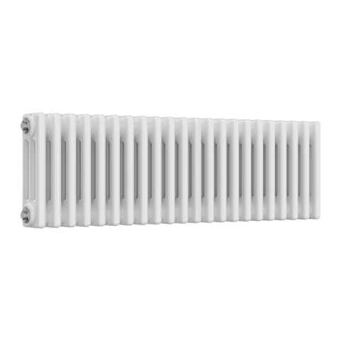 Reina Colona Horizontal 3 Column Radiator in White Finish - www.ultrabathroom.com