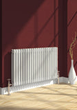 Reina Colona Horizontal 3 Column Radiator in White Finish - www.ultrabathroom.com