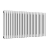 Reina Colona Horizontal 3 Column Radiator in White Finish - www.ultrabathroom.com