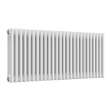 Reina Colona Horizontal 3 Column Radiator in White Finish - www.ultrabathroom.com