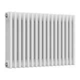Reina Colona Horizontal 3 Column Radiator in White Finish - www.ultrabathroom.com
