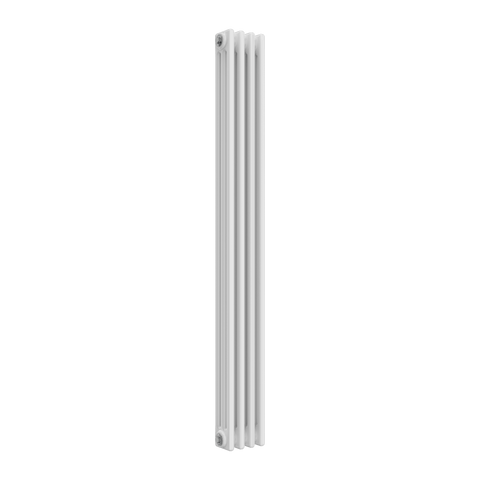 Reina Colona Vertical 3 Column White Finish Radiator - www.ultrabathroom.com