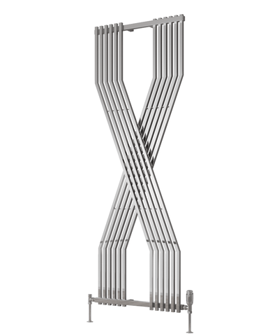 Reina Coredo Vertical Designer Steel Radiator in Chrome Finish - www.ultrabathroom.com