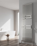 Reina Grande Vertical Designer Steel Radiator In Chrome Finish - www.ultrabathroom.com