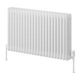 Reina Hedingham Horizontal Steel Column Radiator - White Finish - www.ultrabathroom.com
