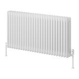 Reina Hedingham Horizontal Steel Column Radiator - White Finish - www.ultrabathroom.com