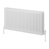 Reina Hedingham Horizontal Steel Column Radiator - White Finish - www.ultrabathroom.com