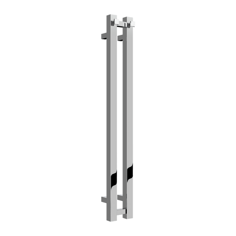 Reina Todi Vertical Designer Towel Rail in Chrome Finish - www.ultrabathroom.com