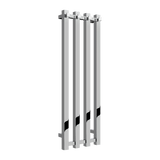 Reina Todi Vertical Designer Towel Rail in Chrome Finish - www.ultrabathroom.com