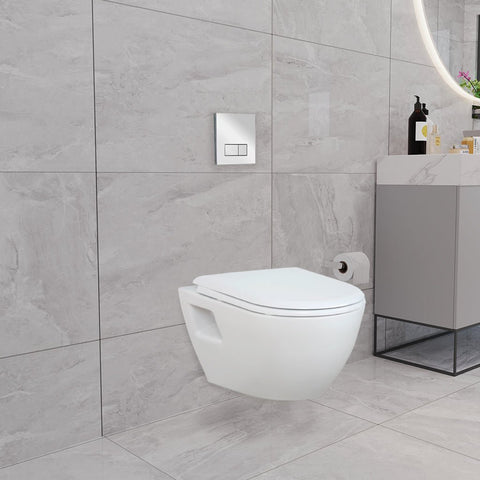 Short Projection Wall Hung Combined Bidet Toilet With Soft Close Seat - www.ultrabathroom.com
