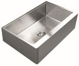 Ukinox Apron UK RSFC 840 Kitchen Sink, 838×510mm — Polished Stainless Steel - www.ultrabathroom.com