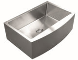Ukinox Apron UK RSFC 849 Kitchen Sink, 838×510mm — Polished Stainless Steel - www.ultrabathroom.com
