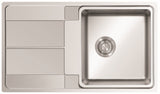 Ukinox Assos AS 860.500 Kitchen Sink, 860×500mm — Polished Stainless Steel - www.ultrabathroom.com