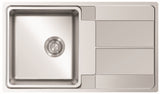Ukinox Assos AS 860.500 Kitchen Sink, 860×500mm — Polished Stainless Steel - www.ultrabathroom.com
