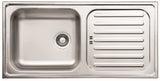 Ukinox EC 1000.500 Kitchen Sink, 1000×500mm — Polished Stainless Steel - www.ultrabathroom.com