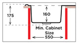 Ukinox EC 1000.500 Kitchen Sink, 1000×500mm — Polished Stainless Steel - www.ultrabathroom.com
