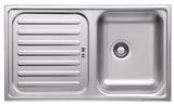 Ukinox EC 860.500 Kitchen Sink, 860×500mm — Polished Stainless Steel - www.ultrabathroom.com