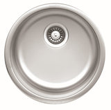 Ukinox ECHOS UN 446 Kitchen Sink, Ø446mm — Polished Stainless Steel - www.ultrabathroom.com