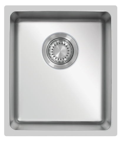 Ukinox Micro Series ME 340 Kitchen Sink, 380×440 mm — Polished Stainless Steel - www.ultrabathroom.com