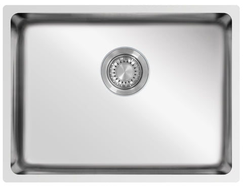Ukinox Micro Series ME 500 Kitchen Sink, 500×400mm — Polished Stainless Steel - www.ultrabathroom.com