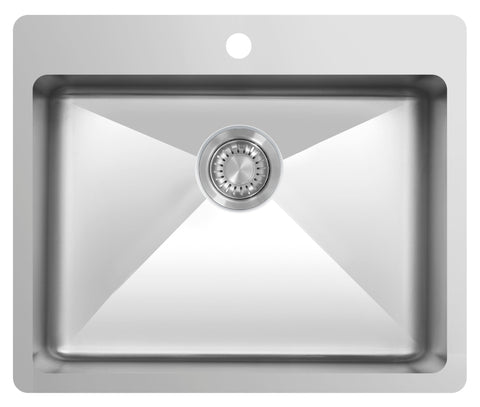 Ukinox Micro Series ME 600.500 Kitchen Sink, 600×500mm — Polished Stainless Steel - www.ultrabathroom.com