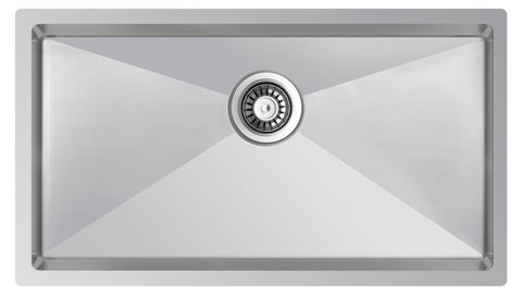 Ukinox Tenline TNL 745 Kitchen Sink, 745×440mm — Polished Stainless Steel - www.ultrabathroom.com