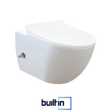 Franco Integrated Wall Hung Combined Bidet Toilet Soft Close Seat
