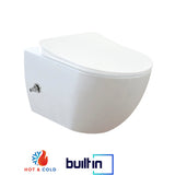 Franco Integrated Hot Cold Wall Hung Combined Bidet Toilet Soft Close Seat