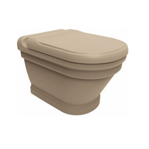 Efes Antique Cappuccino Wall Hung Combined Bidet Toilet With Soft Close Seat - www.ultrabathroom.com