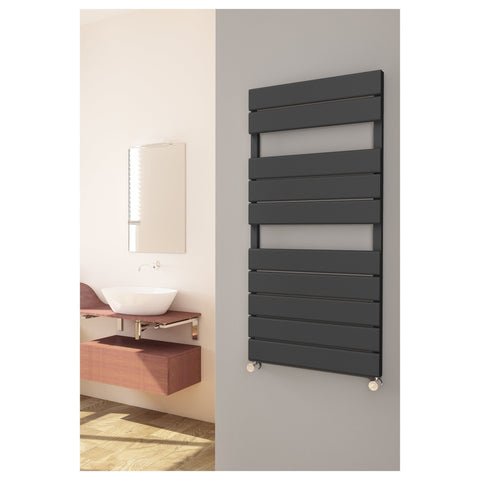 Energy Alabama Aluminium Towel Rail White / Polished /Anthracite - www.ultrabathroom.com