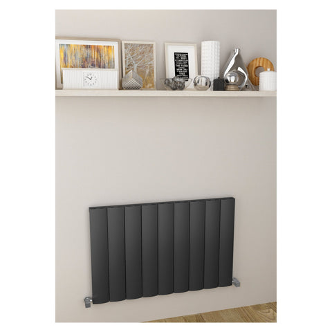 Energy Alaska Horizontal Aluminium Radiators White / Anthracite - www.ultrabathroom.com