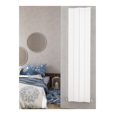 Energy Los Angeles Vertical Aluminium Radiators White / Anthracite - www.ultrabathroom.com