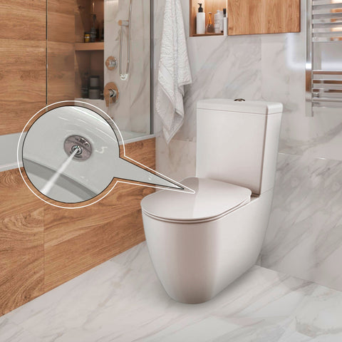 Franco Closed Couple Combined Bidet Toilet With Soft Close Seat - www.ultrabathroom.com