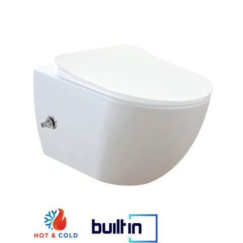 Franco Integrated Hot and Cold Wall Hung Combined Bidet Toilet With Soft Close Seat - www.ultrabathroom.com