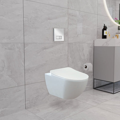 Franco Wall Hung Combined Bidet Toilet With Soft Close Seat - www.ultrabathroom.com